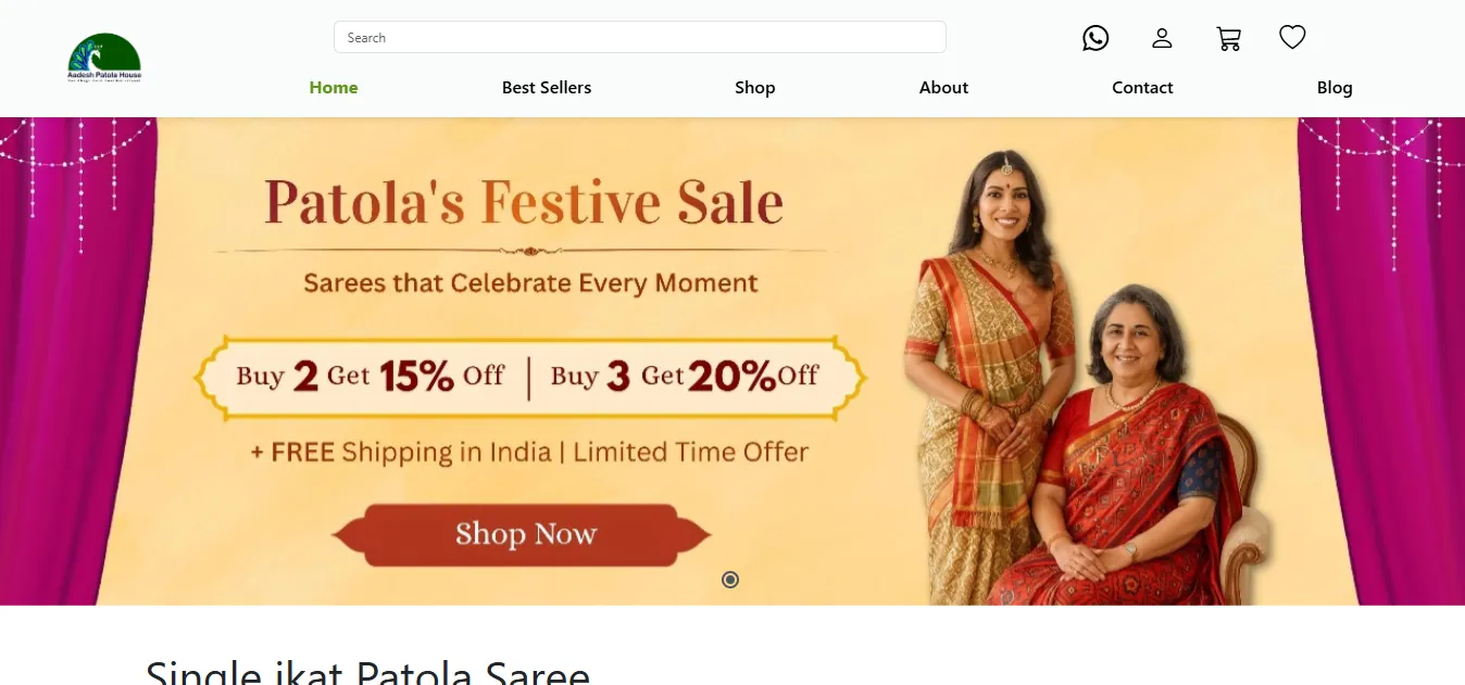 Aadesh Patola House - FlipCode Solutions Project